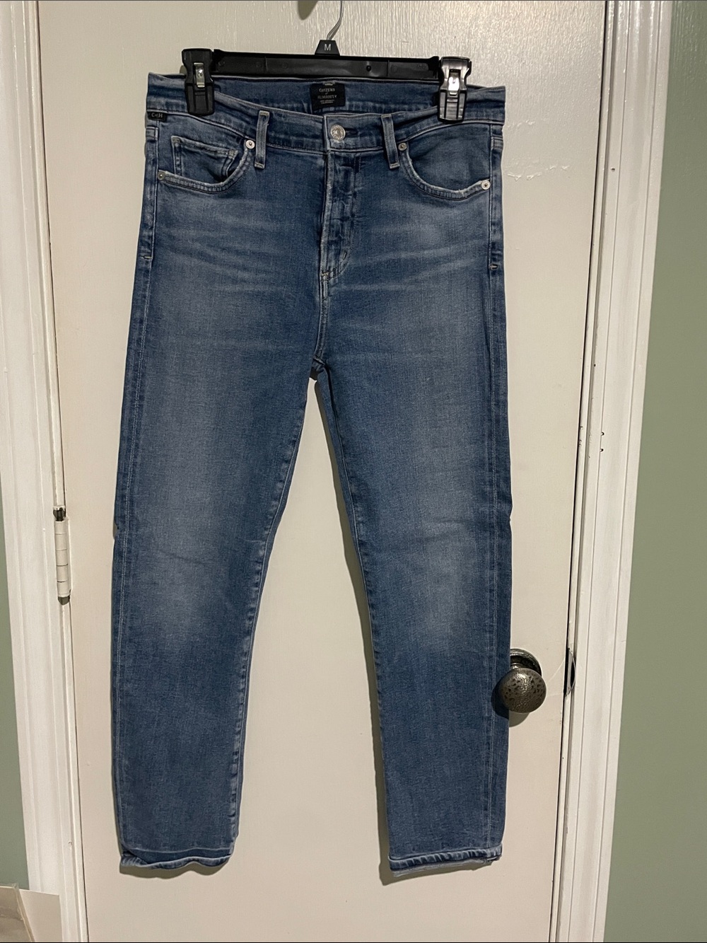 Citizens Of Humanity Medium Blue Cropped Jeans